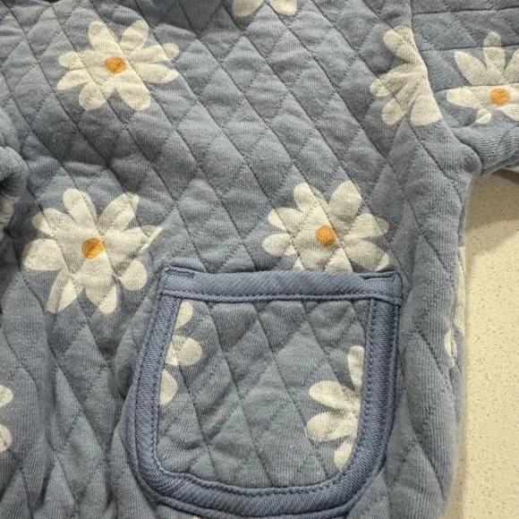 Old Navy Blue Floral Sweater 0-3M - Picture 3 of 4